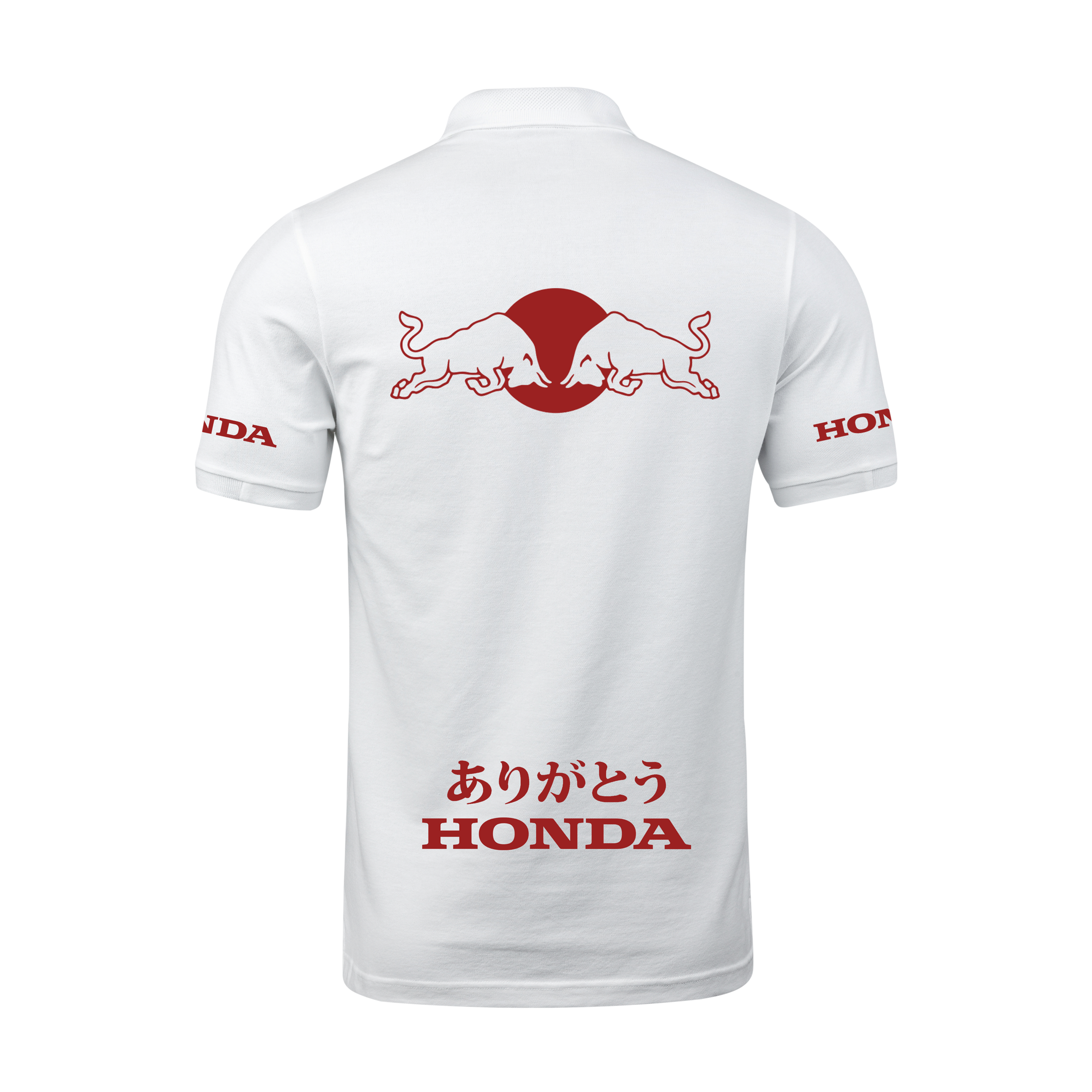 Camisa Polo Red Bull Honda Turquia 2021 Branco Versão 2