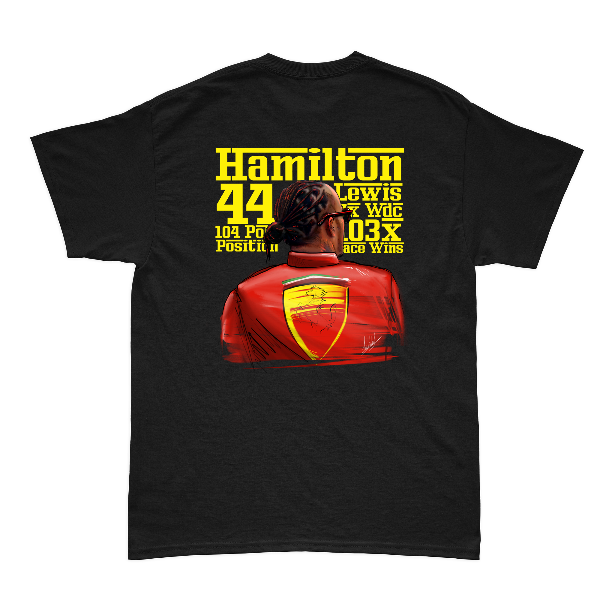 Camiseta Lewis Hamilton Ferrari 2025 Maranello COSTAS
