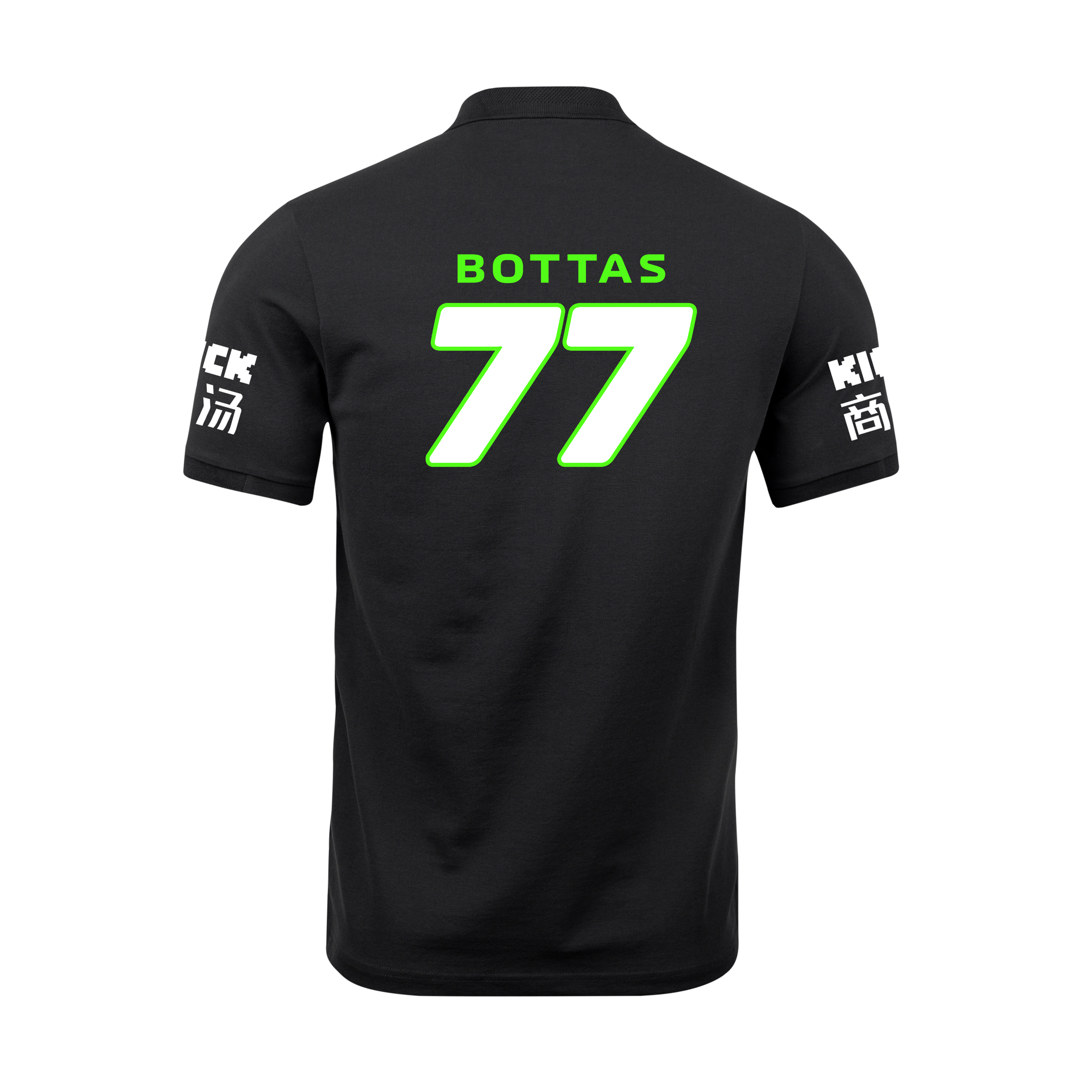 Camisa Polo Valtteri Bottas Stake Sauber 2024 Preta