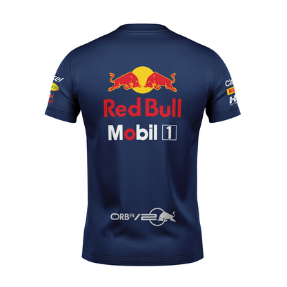 Camiseta DryFit Sergio Pérez Red Bull Racing 2024 Azul Marinho