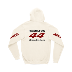 Moletom Canguru Hamilton Mercedes Retrô Off White
