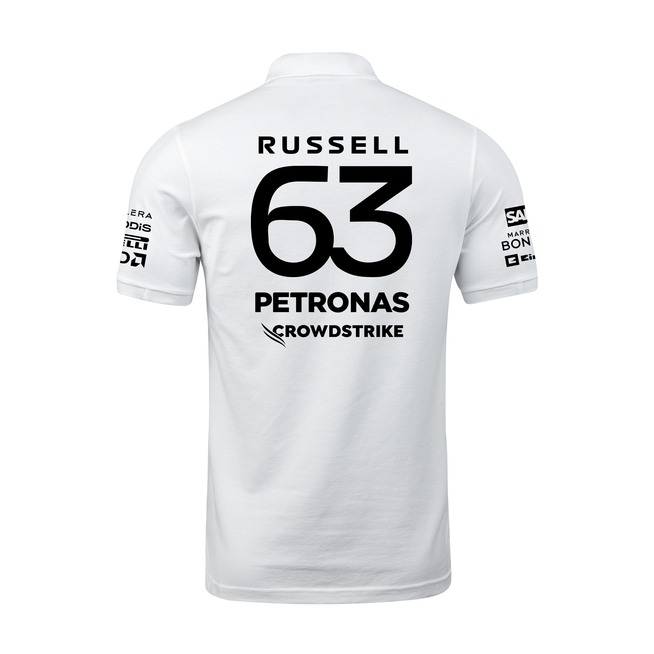 Camisa Polo George Russell Mercedes 2024 Branca