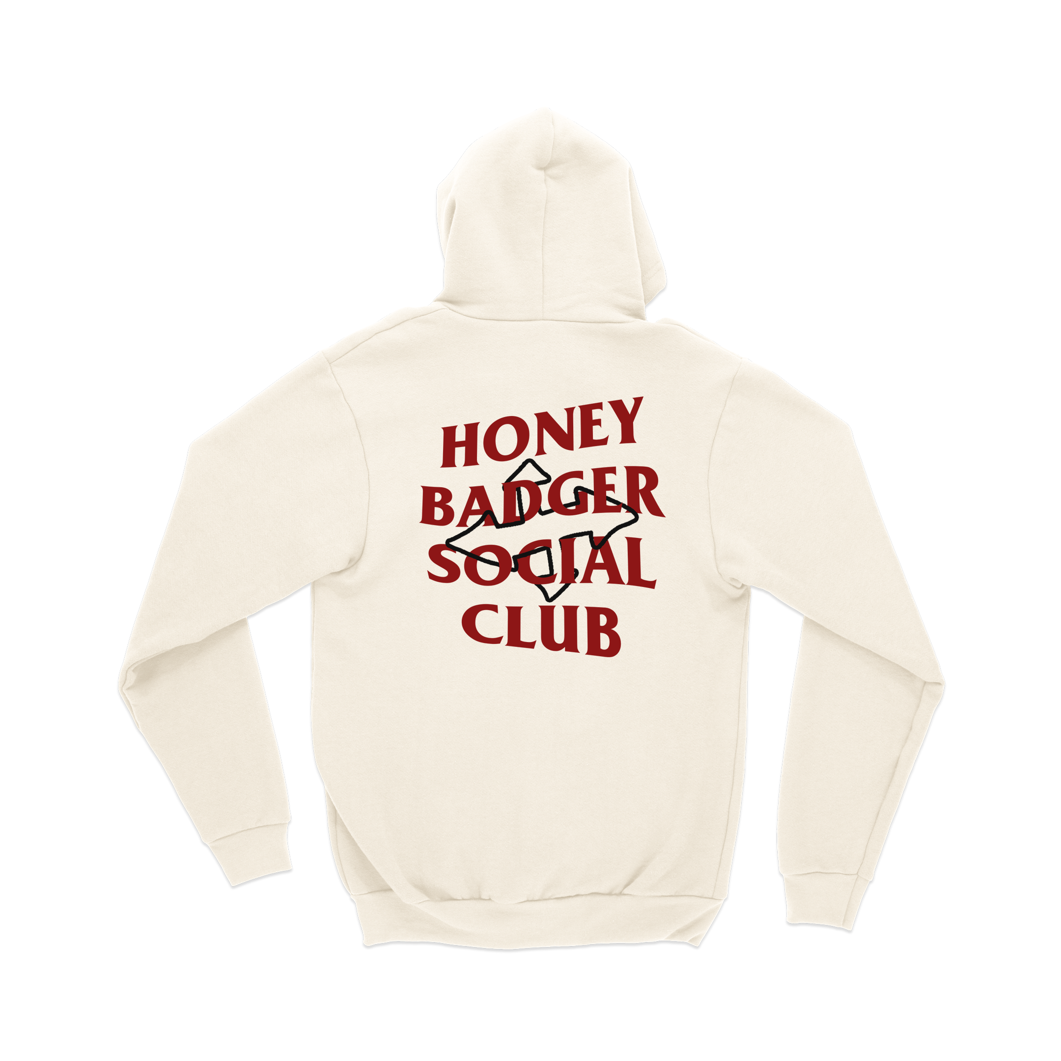 Moletom Canguru Honey Badger Social Club Ricciardo Off White