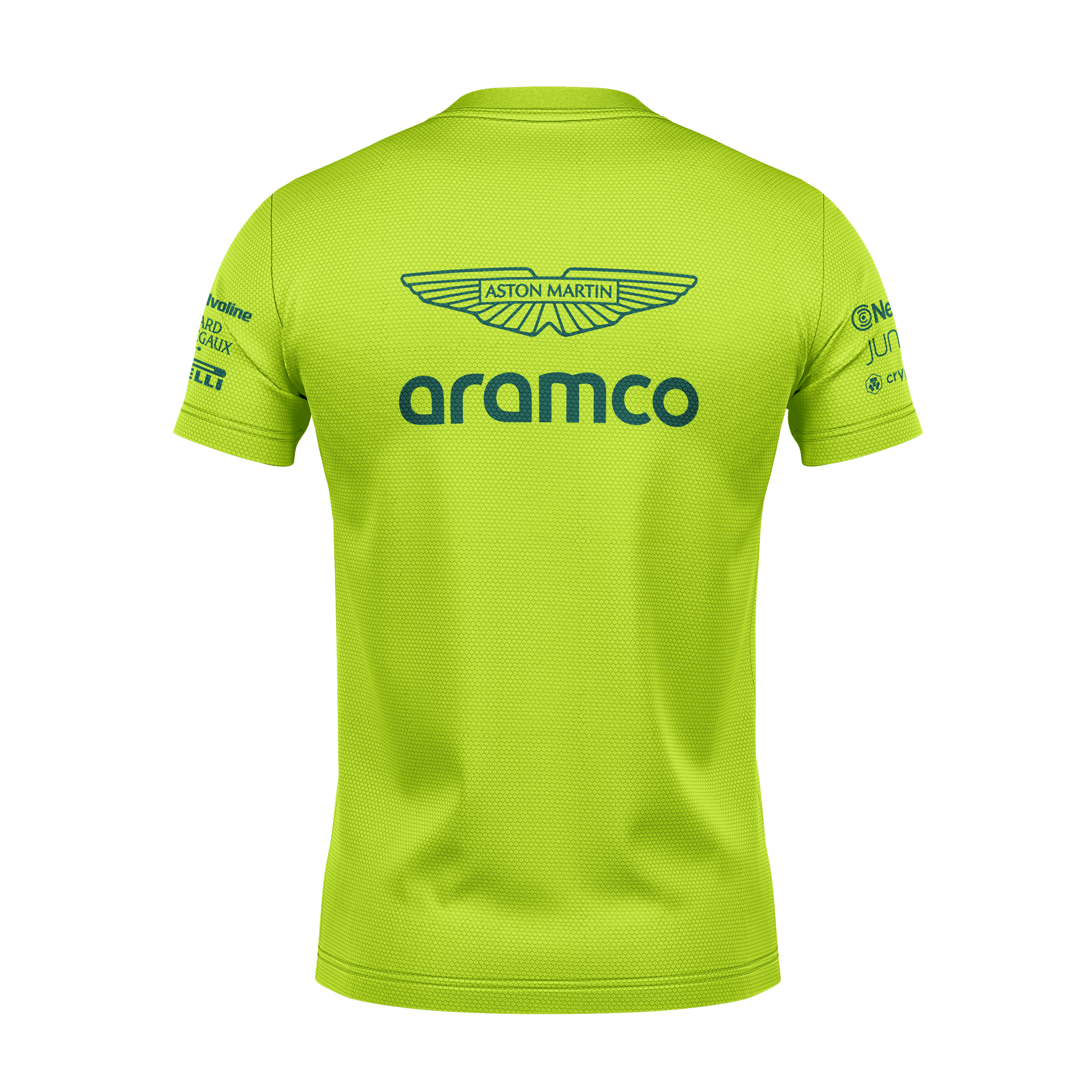 Camiseta DryFit Aston Martin 2024 Verde Neon