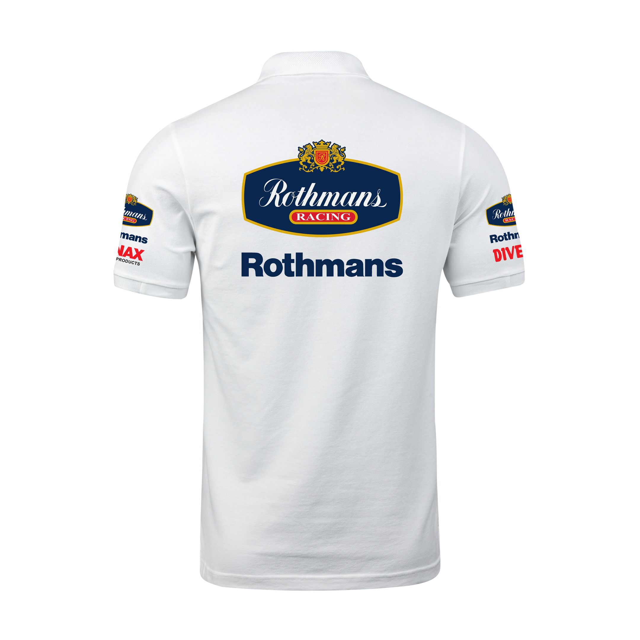 Camisa Polo Wlliams Retrô Rothmans Racing Branco