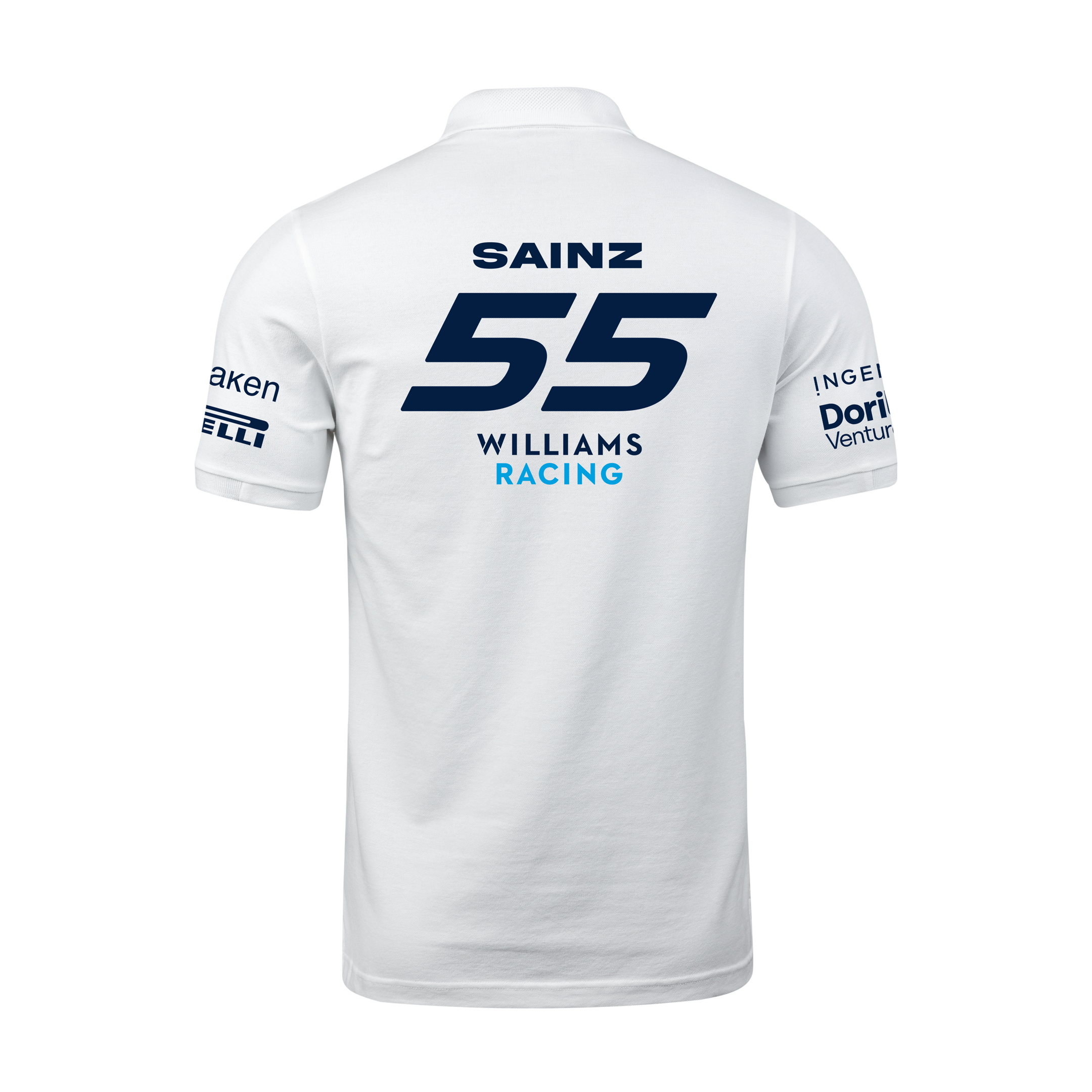 Camisa Polo Carlos Sainz Williams 2024 Branca