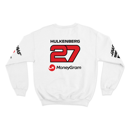 Moletom Haas F1 Branco 2024 Nico Hulkenberg