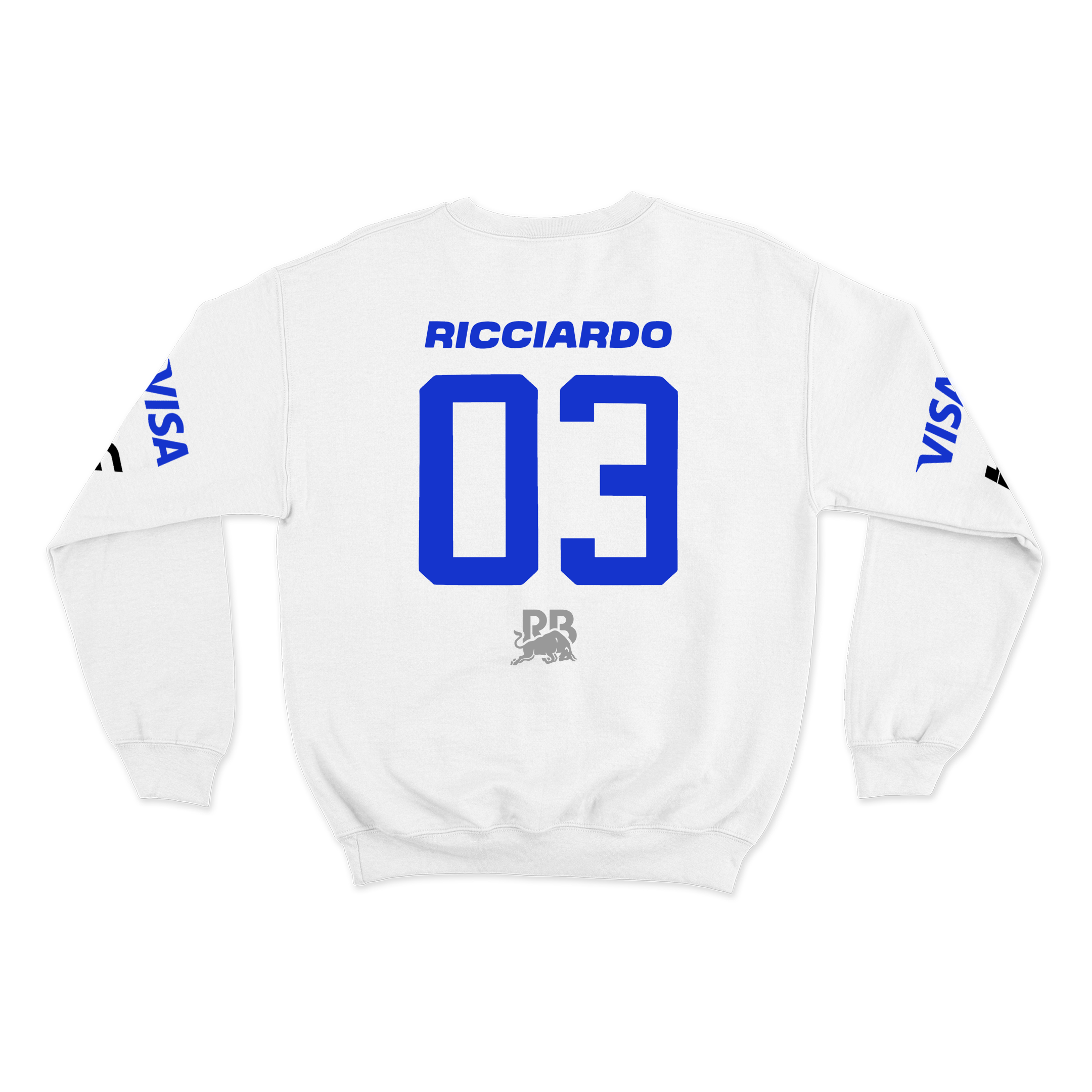 Moletom Visa Racing Bulls Branco 2024 Daniel Ricciardo