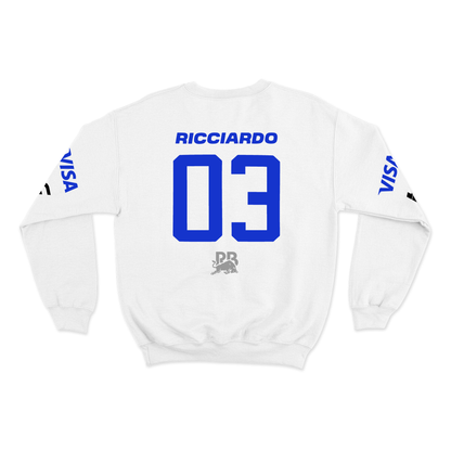 Moletom Visa Racing Bulls Branco 2024 Daniel Ricciardo