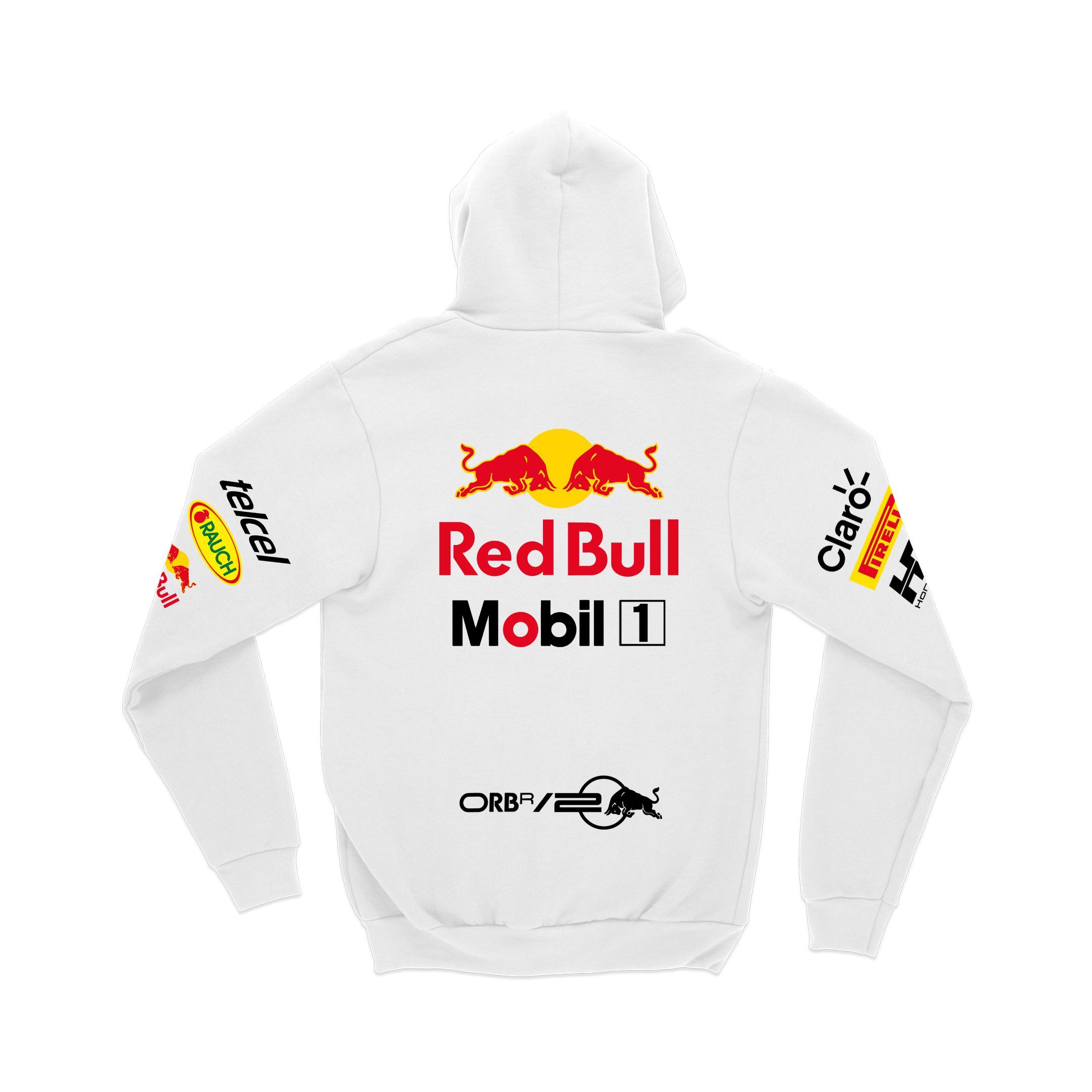 Moletom Canguru Red Bull Branco 2024 Max Verstappen