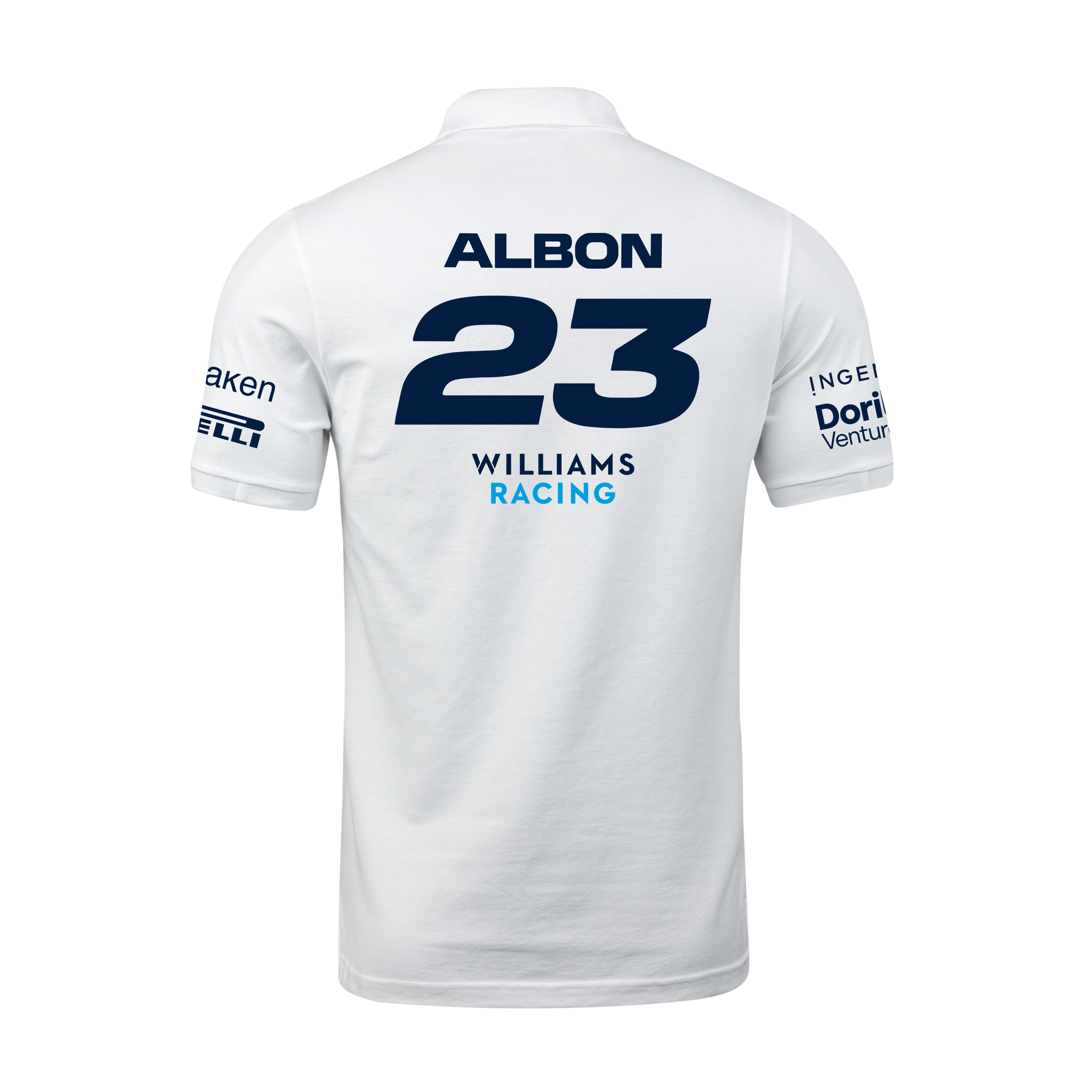 Camisa Polo Alex Albon Williams 2024 Branca