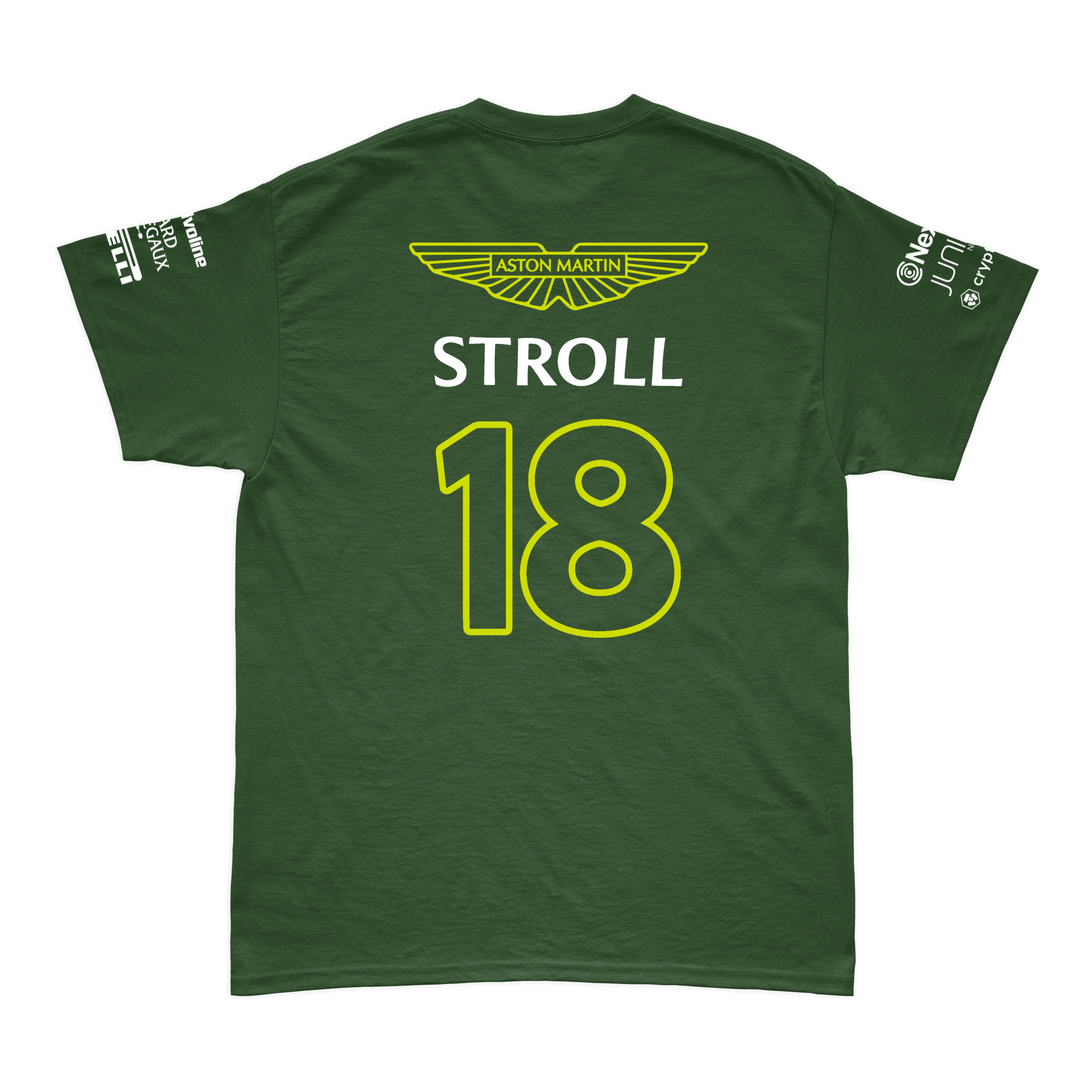 Camiseta Algodão Lance Stroll Aston Martin 2024 Verde