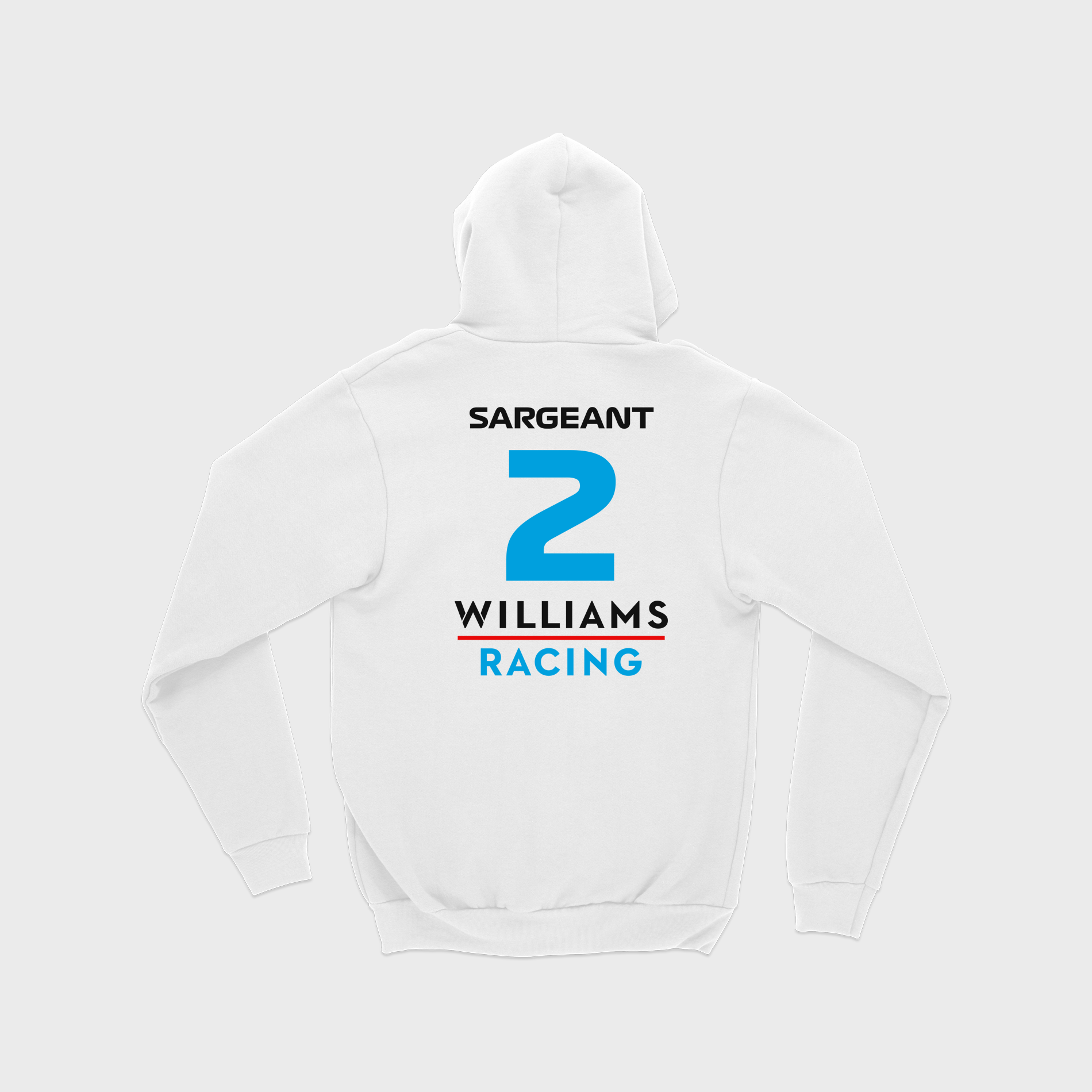 Moletom Canguru Sargent Williams Racing 2023 Branco