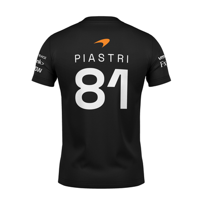 Camiseta DryFit Oscar Piastri Mclaren 2024 Preta