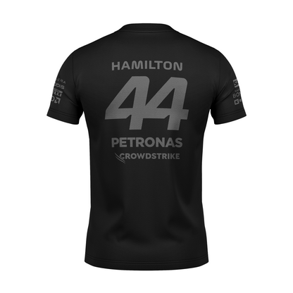 Camiseta DryFit  Mercedes 2024 All Black Lewis Hamilton