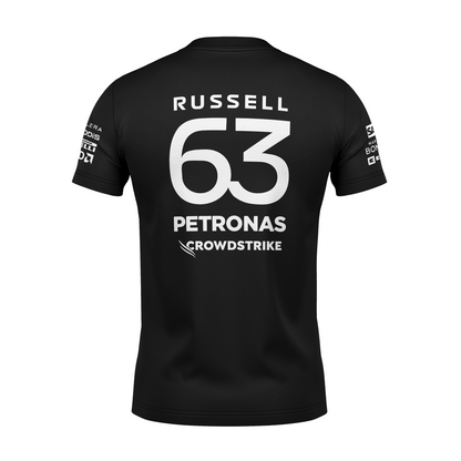 Camiseta DryFit Mercedes 2024 Preta George Russell