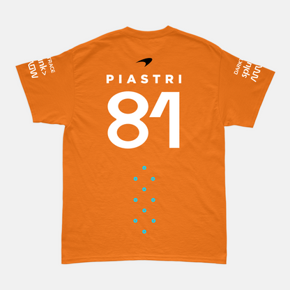 Camiseta Oscar Piastri Mclaren Laranja