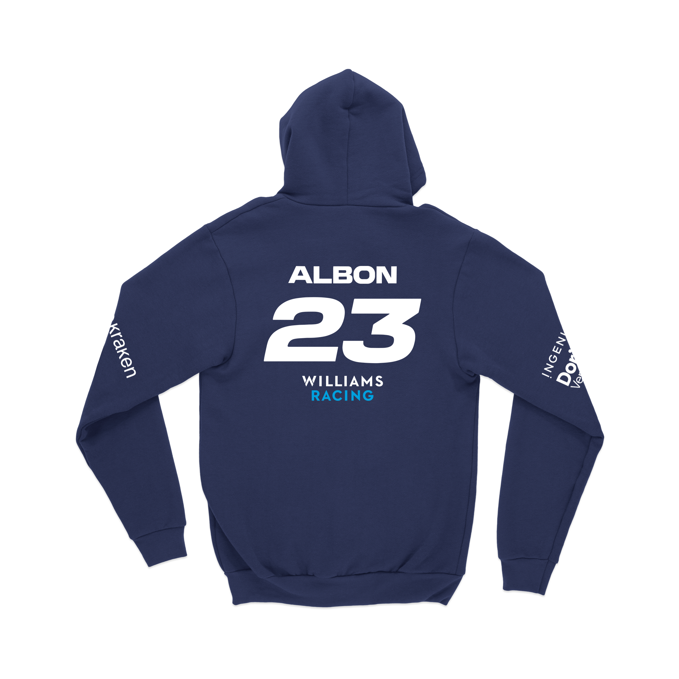 Moletom Canguru Williams Azul Marinho 2024 Alex Albon