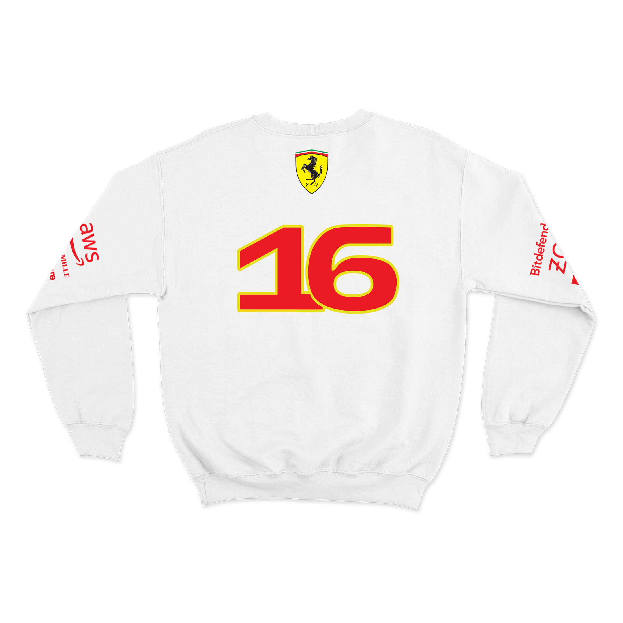 Moletom Ferrari Branco 2024 Charles Leclerc