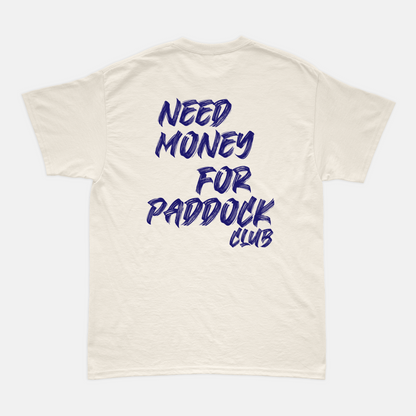 Camiseta Need Money For Paddock Club Off White