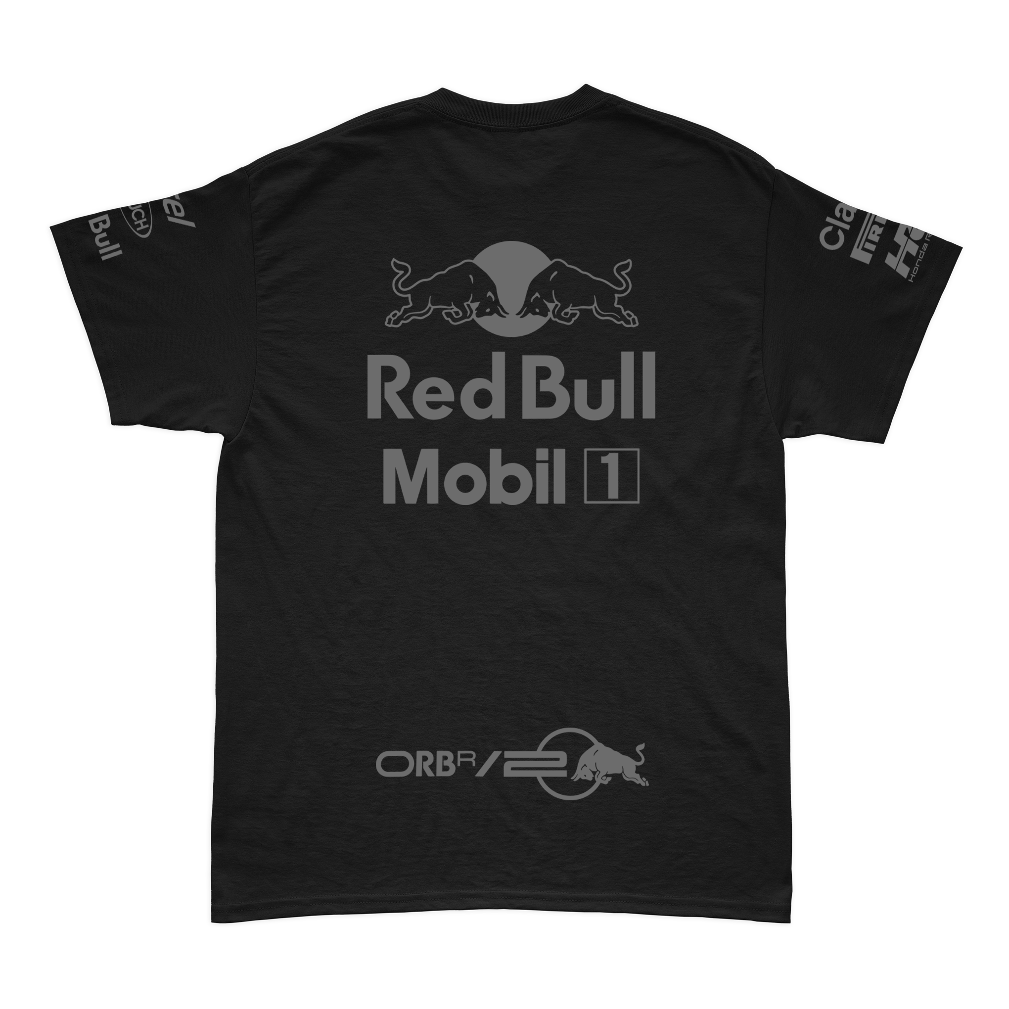Camiseta Algodão Max Vertsappen Red Bull Racing 2024 All Black