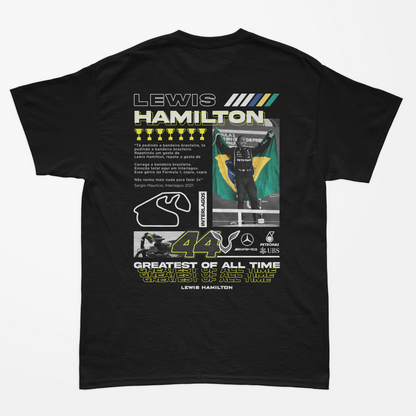 Camiseta Moments Lewis Hamilton Brasil