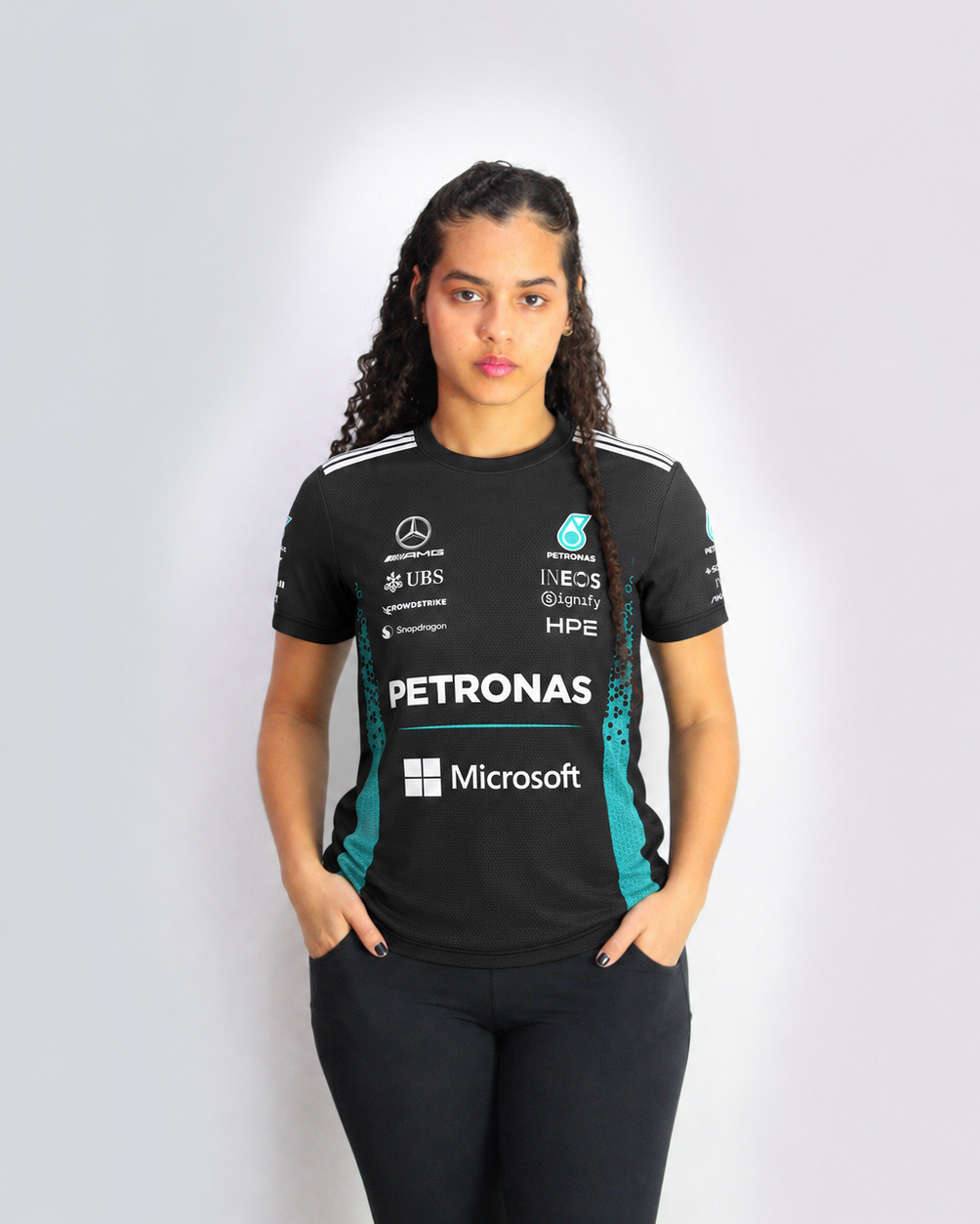 Camiseta Dryfit Mercedes F1 2026 Preta