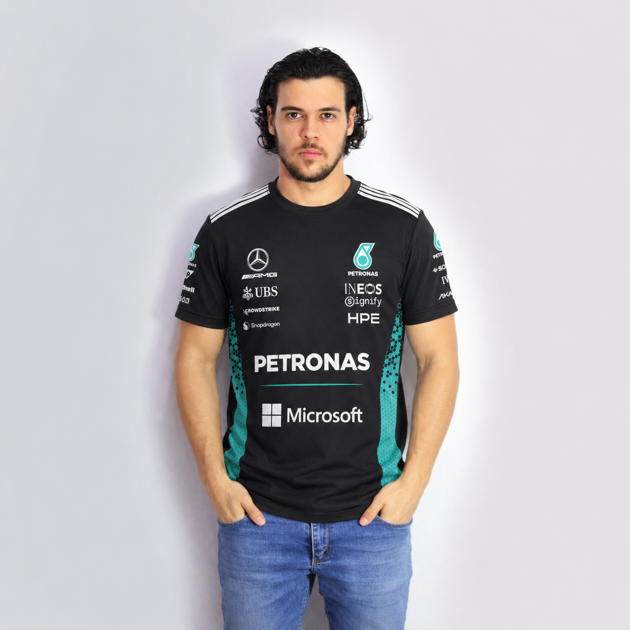 Camiseta Dryfit Mercedes F1 2026 Preta