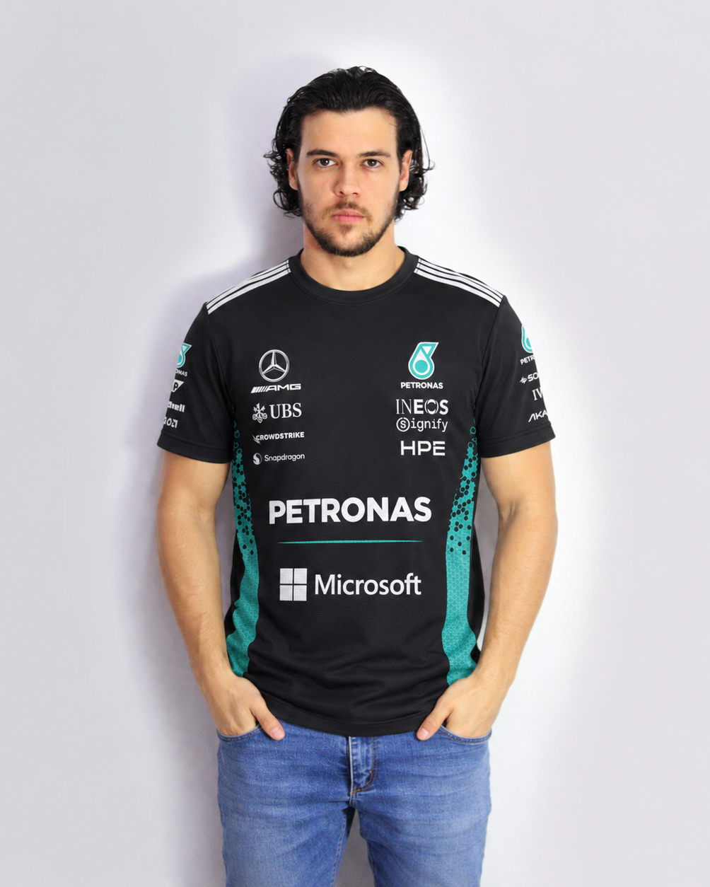 Camiseta Dryfit Mercedes F1 2026 Preta