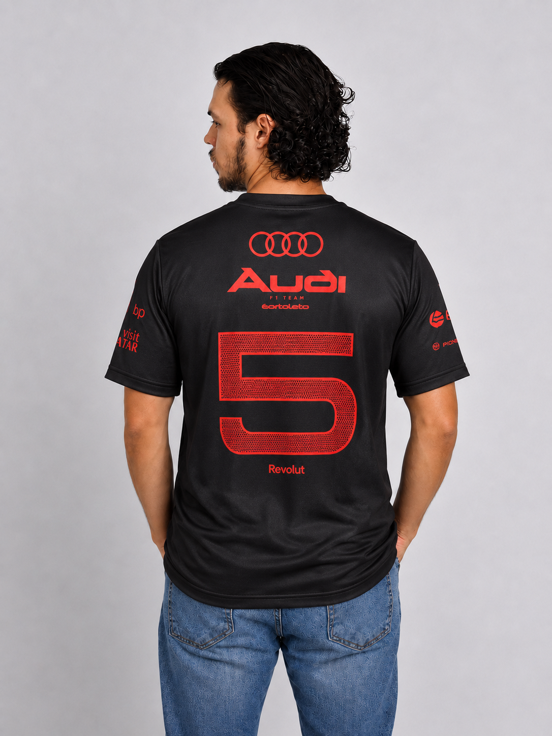 Camiseta Dryfit Bortoleto Audi Edição Red & Black