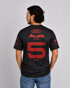 Camiseta Dryfit Bortoleto Audi Edição Red & Black