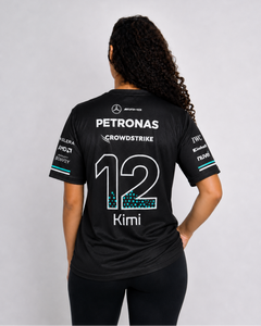 Camiseta Algodão Mercedes Kimi Antonelli Preto 2025