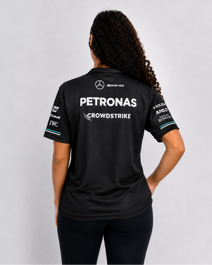 Camiseta Polo Mercedes Equipe Preto 2025