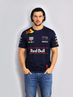 Camiseta Dryfit Red Bull Max Verstappen Azul Marinho 2025