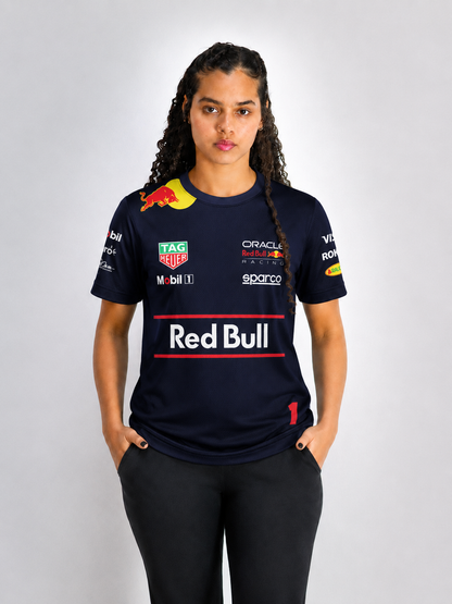 Camiseta Dryfit Red Bull Max Verstappen Azul Marinho 2025