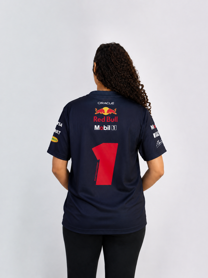 Camiseta Dryfit Red Bull Max Verstappen Azul Marinho 2025