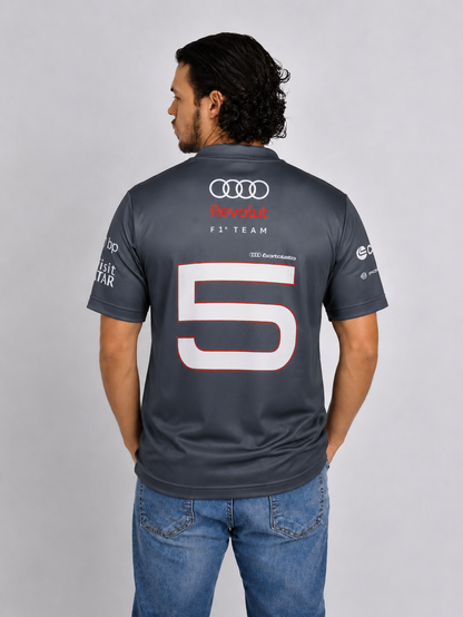 Camisa Polo Audi Bortoleto 2026 Cinza