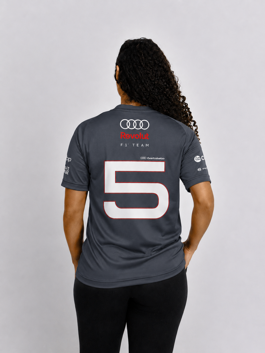 Camisa Polo Audi Bortoleto 2026 Cinza