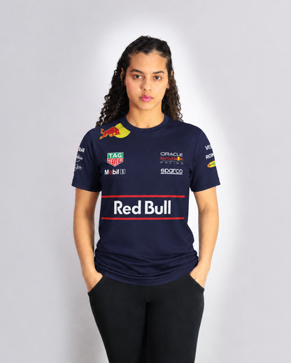Camiseta Dryfit Red Bull Equipe Azul Marinho 2025