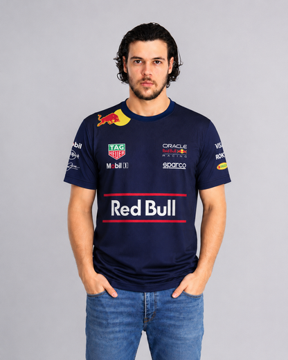 Camiseta Dryfit Red Bull Equipe Azul Marinho 2025