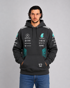 Moletom Canguru Kimi Antonelli Mercedes AMG 2026 Preto