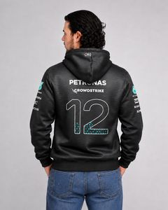 Moletom Canguru Kimi Antonelli Mercedes AMG 2026 Preto