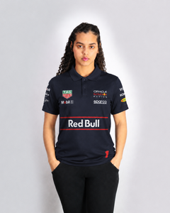Camiseta Polo Red Bull Max Verstappen Azul Marinho 2025