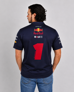 Camiseta Polo Red Bull Max Verstappen Azul Marinho 2025