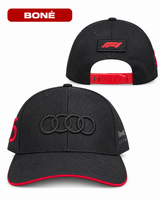 Boné Audi Gabriel Bortoleto F1 2026 Preto