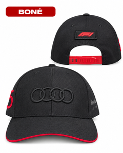Boné Audi Gabriel Bortoleto F1 2026 Preto