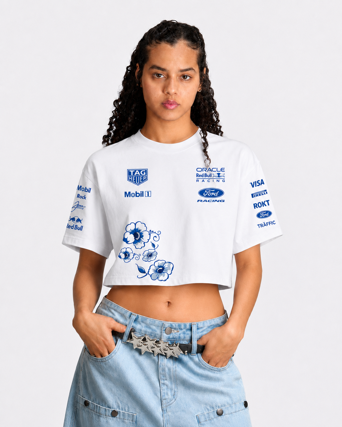 Cropped F1 Max Verstappen Red Bull Zandvoort 2026 Branco
