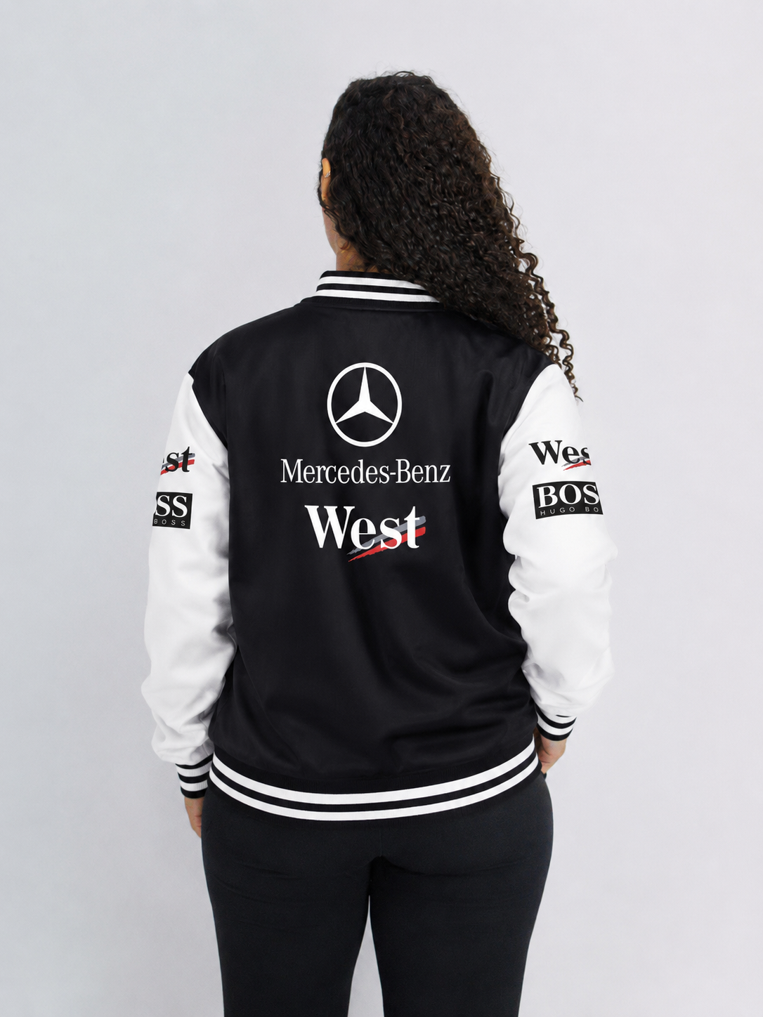 Jaqueta Mclaren West Mercedes Retrô