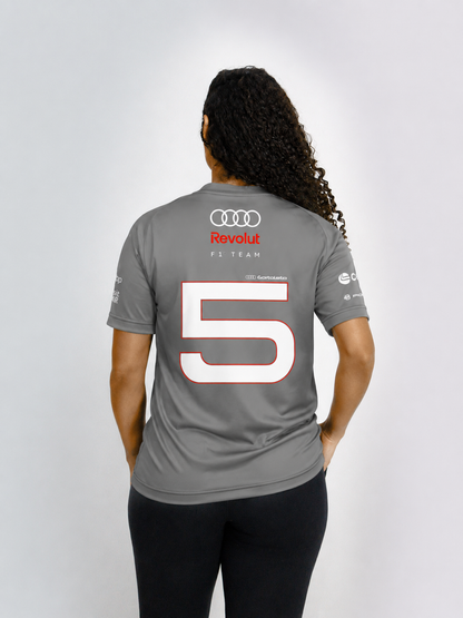 Camiseta Dryfit Audi Bortoleto 2026 Cinza