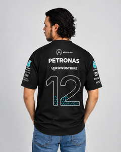 Camiseta Dryfit Kimi Antonelli Mercedes F1 2026 Preta
